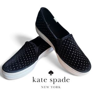 EUC kate spade X Keds Double Decker Quilted Diamond Quilted Sneakers Size 6.5